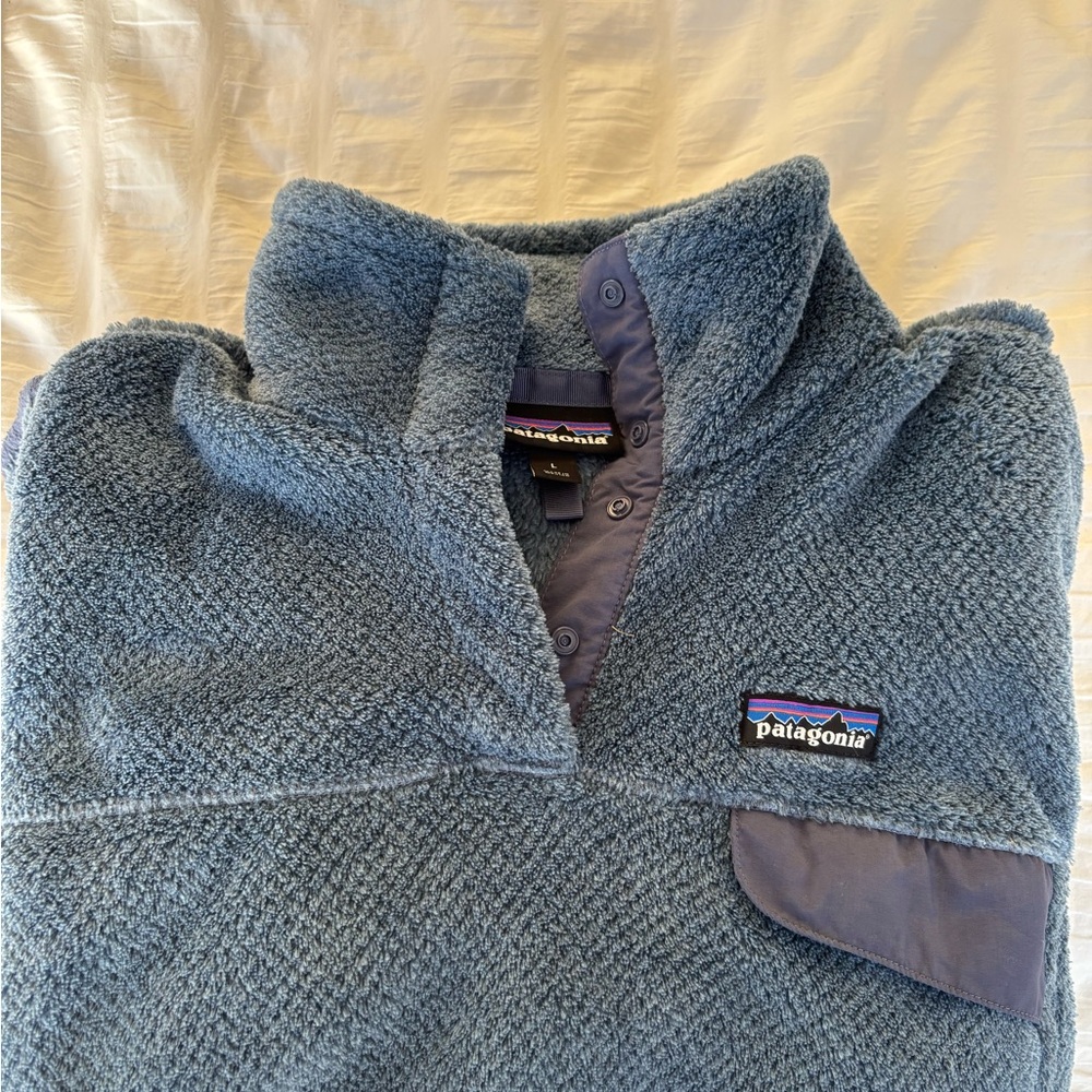 Patagonia Blue Fleece Pullover